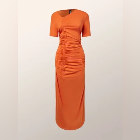 STYLEWE Dresses & Skirts - Elegant Asymmetrical Plain Dress With No Belt